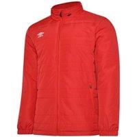 Umbro Men's Club Essential Bench Jacket in Scarlet | Size: XL