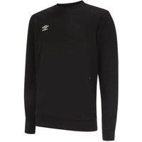 Umbro Men's Pro Stacked Logo Fleece Pullover in Black | Size: 2XL