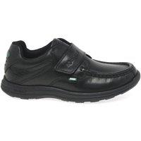 Kickers Men's 'Reasan Strap Youth' School Shoes in Black | Size: 1