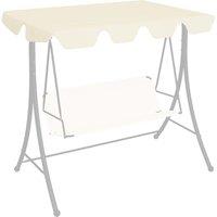 Berkfield Home Replacement Canopy for Garden Swing Cream 188/168x145/110 cm in Beige