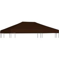 Berkfield Home Gazebo Top Cover 310 g/m 3x4 m Brown