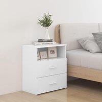 Berkfield Home Bed Cabinet White 50x32x60 cm | Size: 50 x 32 x 60 cm