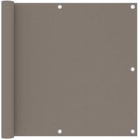 Balcony Screen Taupe 90x400 cm Oxford Fabric