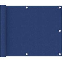 Berkfield Home Balcony Screen Blue 75x600 cm Oxford Fabric