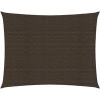 Sunshade Sail 160 g/m Brown 2.5x4 m HDPE