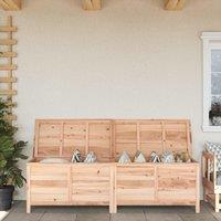 Berkfield Home Garden Storage Box 198.5x50x56.5 cm Solid Wood Fir in Brown