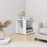 Berkfield Home Side Table White 33x33x34.5 cm Engineered Wood