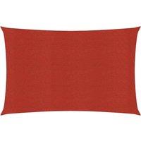 Berkfield Home Sunshade Sail 160 g/m Red 2x5 m HDPE