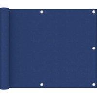 Berkfield Home Balcony Screen Blue 75x500 cm Oxford Fabric