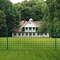 Berkfield Home Euro Fence Steel 20x0.8 m Green