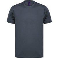 Henbury Men's HiCool Performance T-Shirt in Charcoal | Size: Large