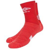 Umbro Men's Protex Gripped Ankle Socks in Scarlet | Size: 12-14