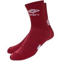 Umbro Men's Protex Gripped Ankle Socks in Burgundy | Size: 8-11