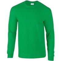 Premier Men's Ginmill Checked Long-Sleeved Shirt in Green | Size: 2XL