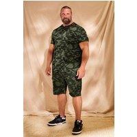 BadRhino Men's Camo Print Cargo Shorts in Green | Size: 3XL