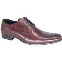 Thomas Crick Men's Leather Lace Up Formal Shoes in Burgundy | Size: 9