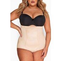 Yours Women's High Waist Control Brief in Light Beige | Size: 26-28