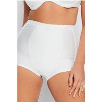 Yours Women's Medium Control Shaper Briefs in White | Size: 22-24