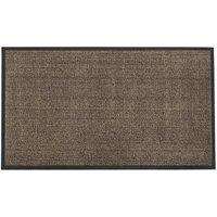 Heavy Duty Barrier Anti-slip Door Mat, 80x120cm, Brown/Black