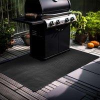 HEX Rubber BBQ Floor Protection Mat 125cm x 75cm