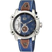 Rebel Men's Weeksville Navy Dial Leather Watch
