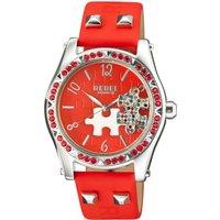Gravesend Red Dial Leather Watch