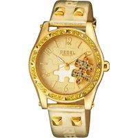 Gravesend Yellow Gold Dial Leather Watch