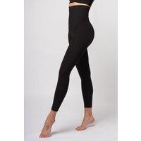 TLC Sport Women's High Tummy Control Extra Strong Compression Leggings SHORT in Black | Size: 14