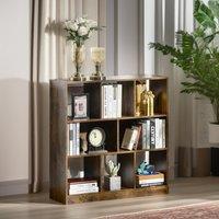 Pirlo Plush Industrial 8 Cube Storage Unit Rustic Brown