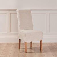 Set of 4 Riviera Loose Cover Kitchen Furniture Dining Room Chair - Natural