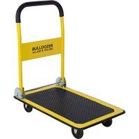 Charles Bentley Heavy Duty Folding Platform Trolley Truck 150kg in Black
