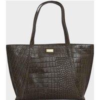 AGNES' Croc Embossed Real Leather Designer Tote Bag