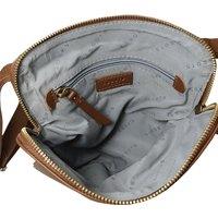 'ELSIE' Pebble Grain Leather Zip Top Crossbody Bag