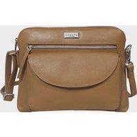 'JEAN' Soft Pebble Grain Real Leather Crossbody Bag