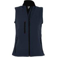 SOL'S Women's Rallye Soft Shell Bodywarmer Jacket in Navy | Size: XL
