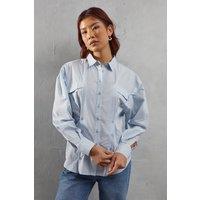 Poplin Triple Placket Fitted Shirt