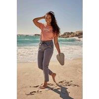 Animal Women's 'Loren' Multiple Pockets Cotton Trousers in Navy | Size: 6