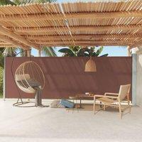 Berkfield Home Patio Retractable Side Awning 180x600 cm Brown