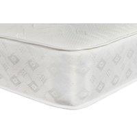 Sloomy Premium Hybrid 23 cm Deep Bonnell Sprung Memory Wavy Quilted Roll Mattress in White | Size: Small Double