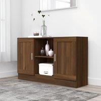 Berkfield Home Sideboard Brown Oak 120x30.5x70 cm Engineered Wood
