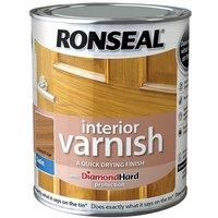 Ronseal Interior Varnish Quick Dry Satin French Oak 750Ml