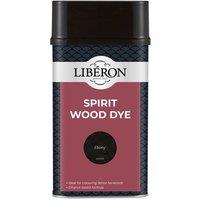 Liberon Spirit Wood Dye Ebony 1 litre in Black | Size: 1L