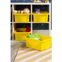 Wham Stack & Store 4x 16L Box in Yellow