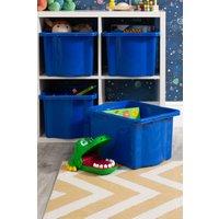 Wham Stack & Store 4x 24L Box in Blue