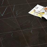 Gr8 Home 3.34m Floor Tiles Self Adhesive Marble Effect PVC Flooring in Black