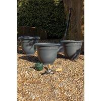 Wham Bell Pot 44cm Round Plastic Planter in Grey