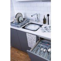Wham Casa 3 Piece Plastic Kitchen Set in Silver