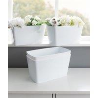 Wham Studio Set 4 30cm Rectangular Plastic Trough in White