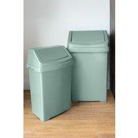 Wham Casa 2 Piece Bin Set (25L/50L Swing Bin) in Green