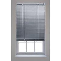 Furnished Aluminium Venetian Window Blinds with 25mm Slats for Home & Office in Silver | Size: 180 cm width x 210 cm drop